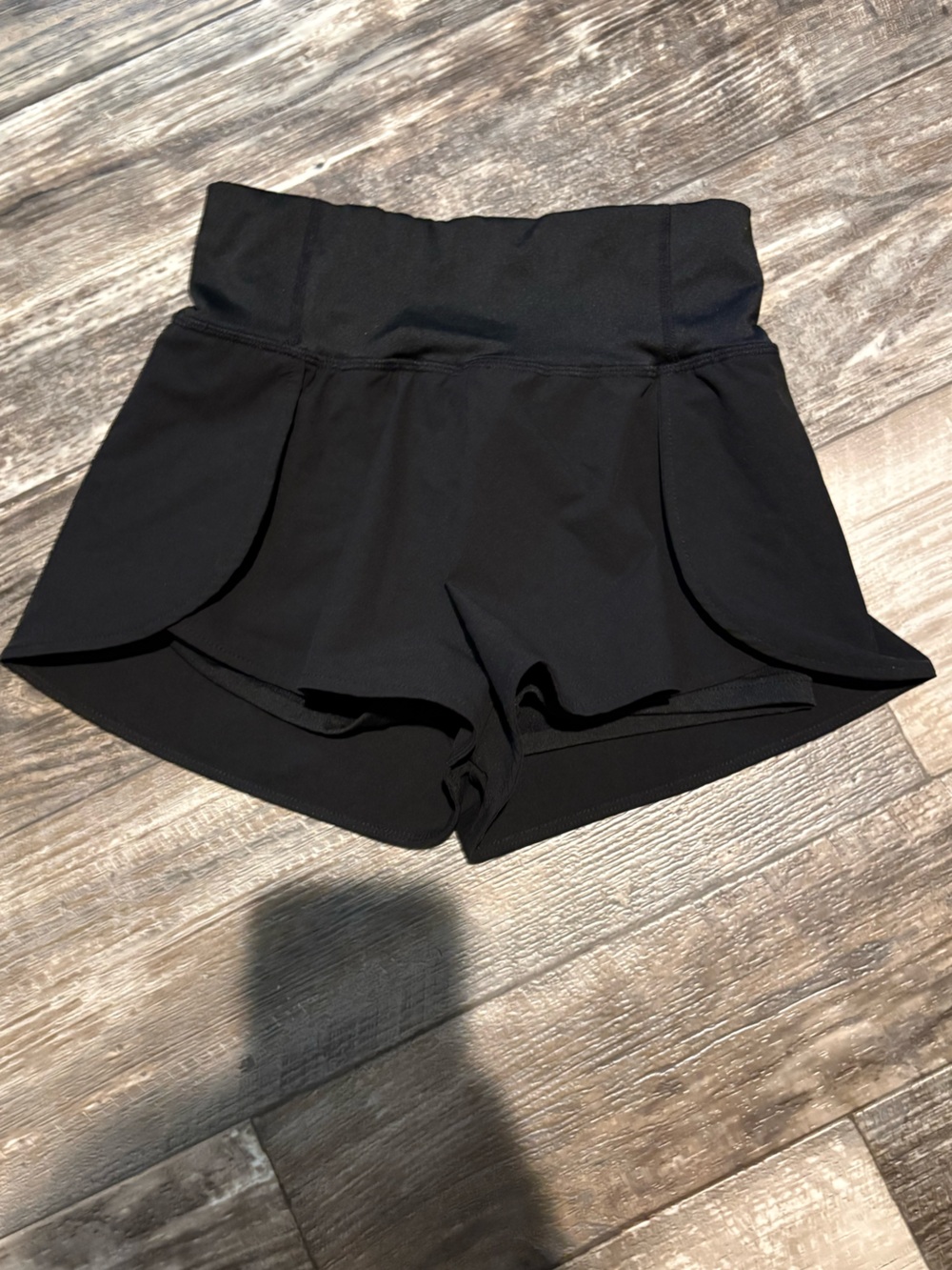 SHEIN Black Layered Athletic Shorts Girls Size 10